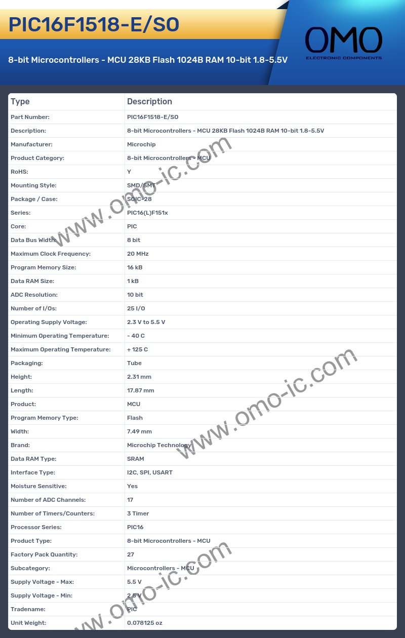 PIC16F1518-E/SO