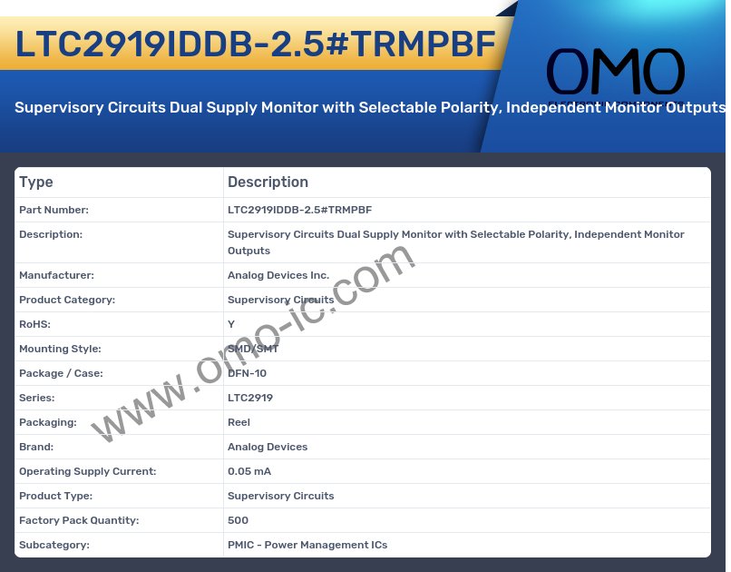 LTC2919IDDB-2.5#TRMPBF