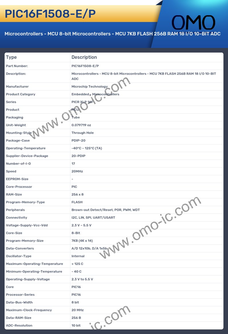 PIC16F1508-E/P