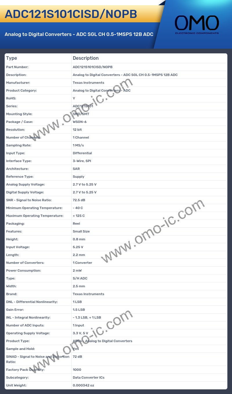 ADC121S101CISD/NOPB