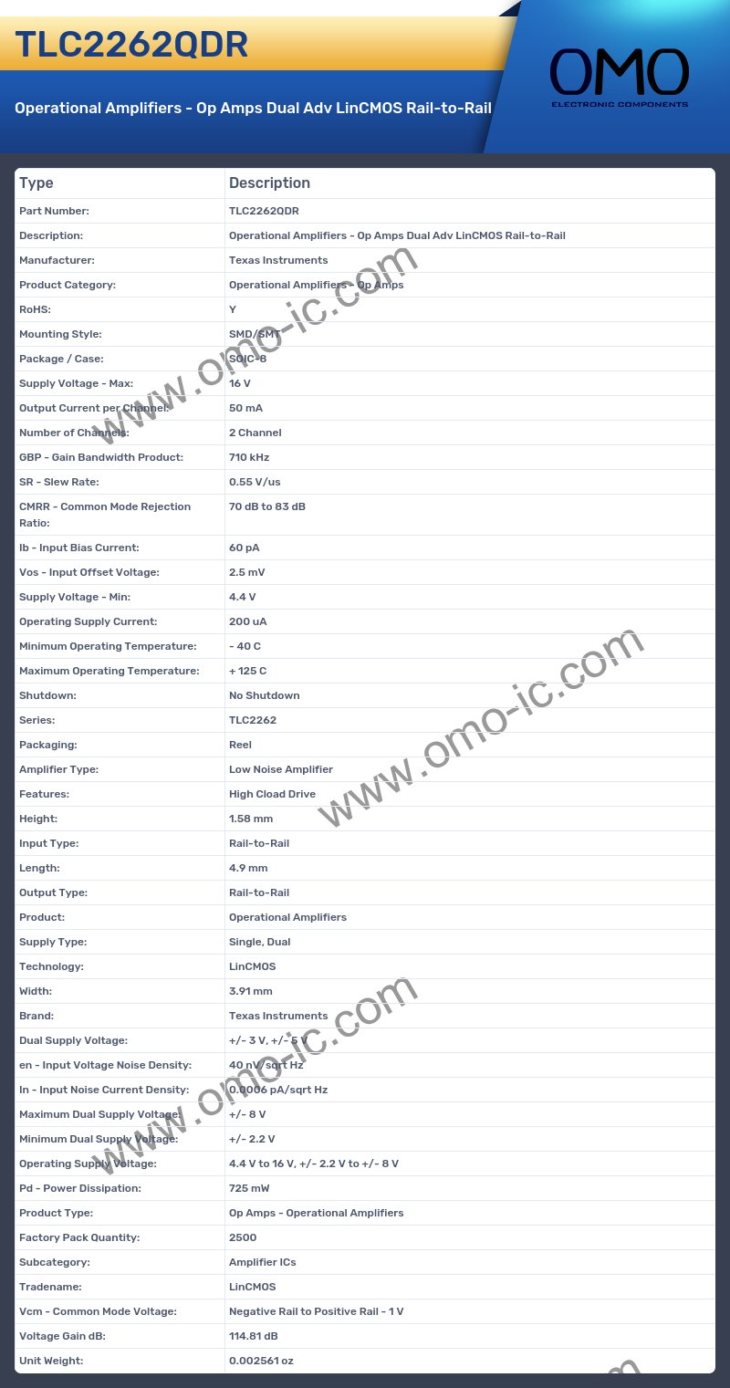 TLC2262QDR