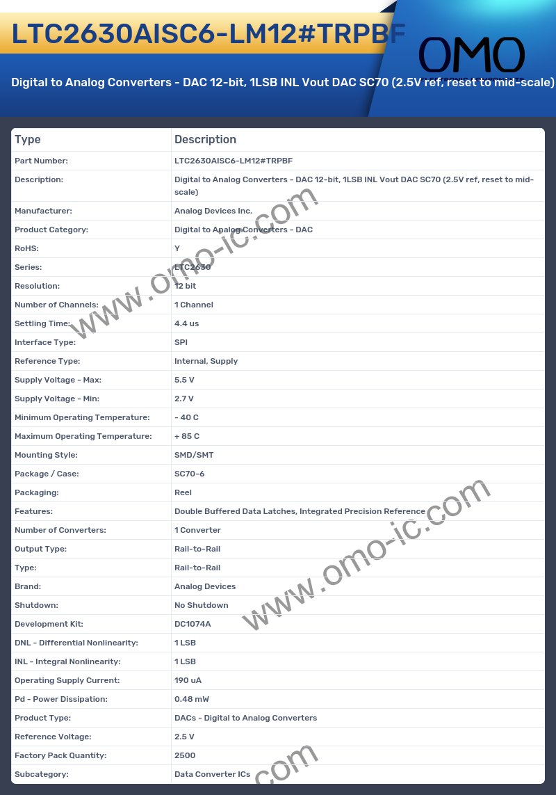 LTC2630AISC6-LM12#TRPBF