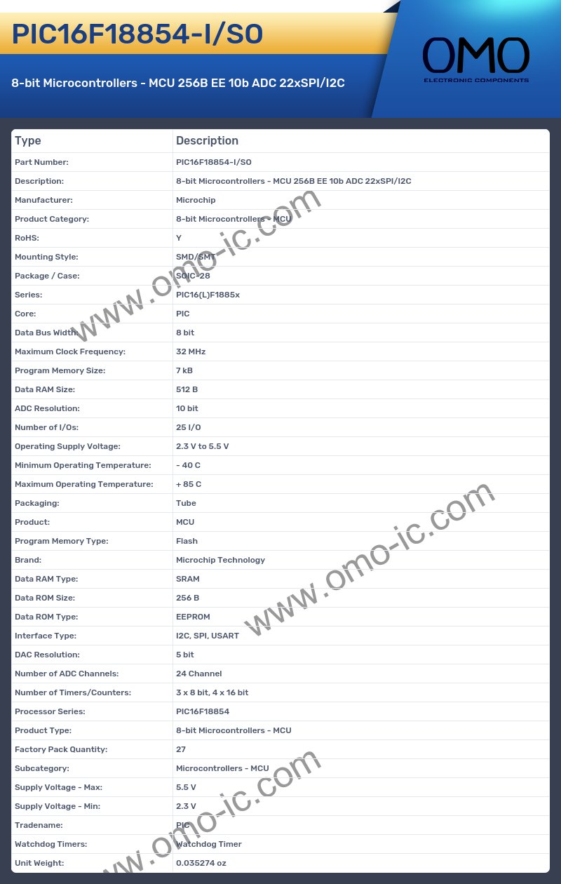 PIC16F18854-I/SO