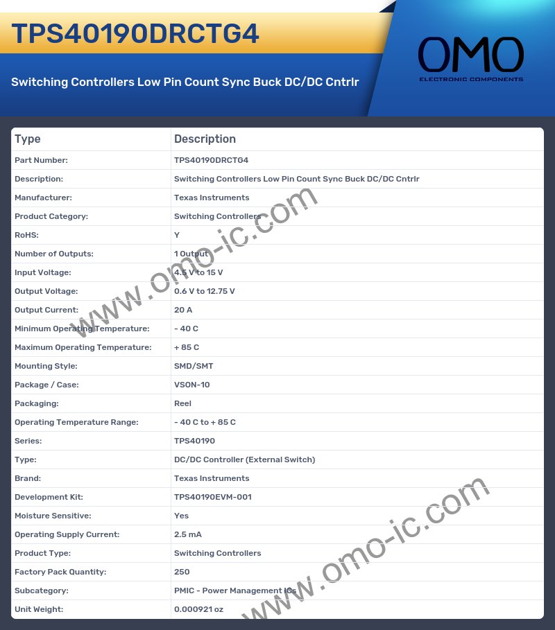 TPS40190DRCTG4