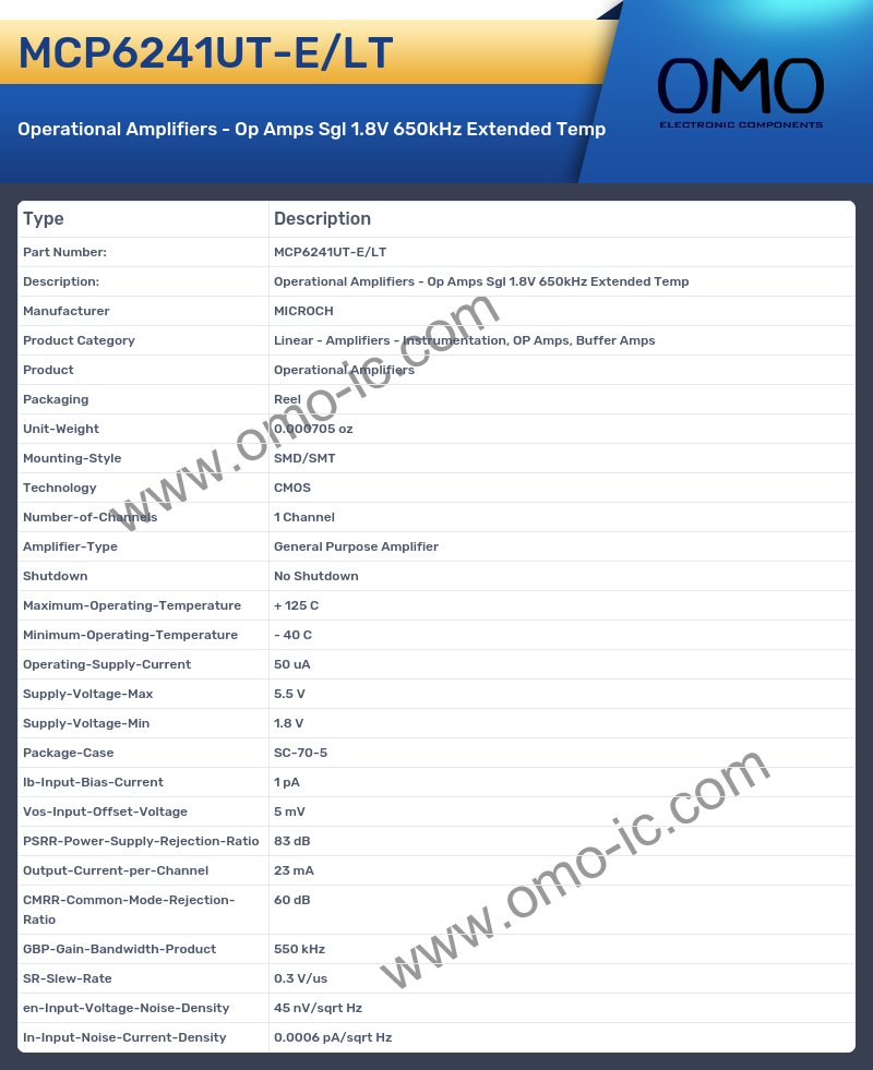 MCP6241UT-E/LT