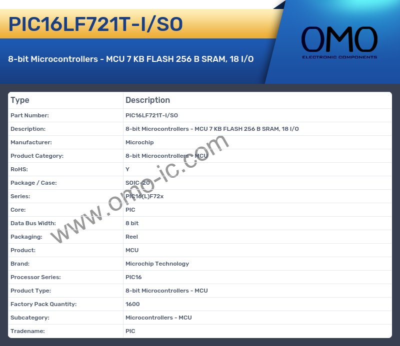 PIC16LF721T-I/SO