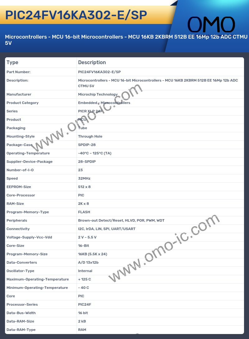 PIC24FV16KA302-E/SP