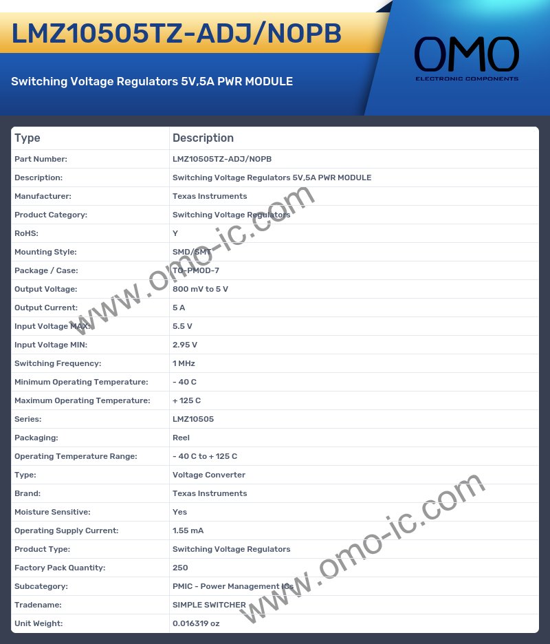 LMZ10505TZ-ADJ/NOPB