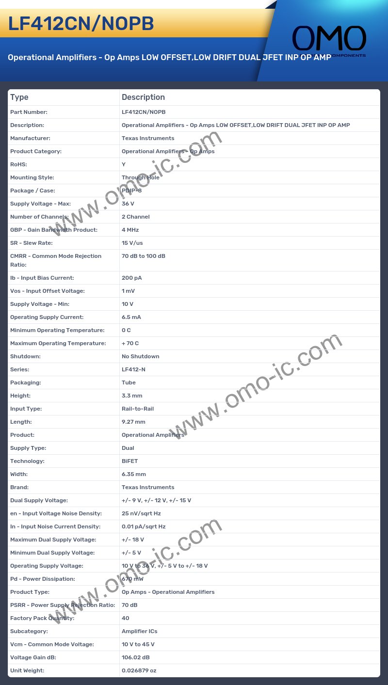 LF412CN/NOPB