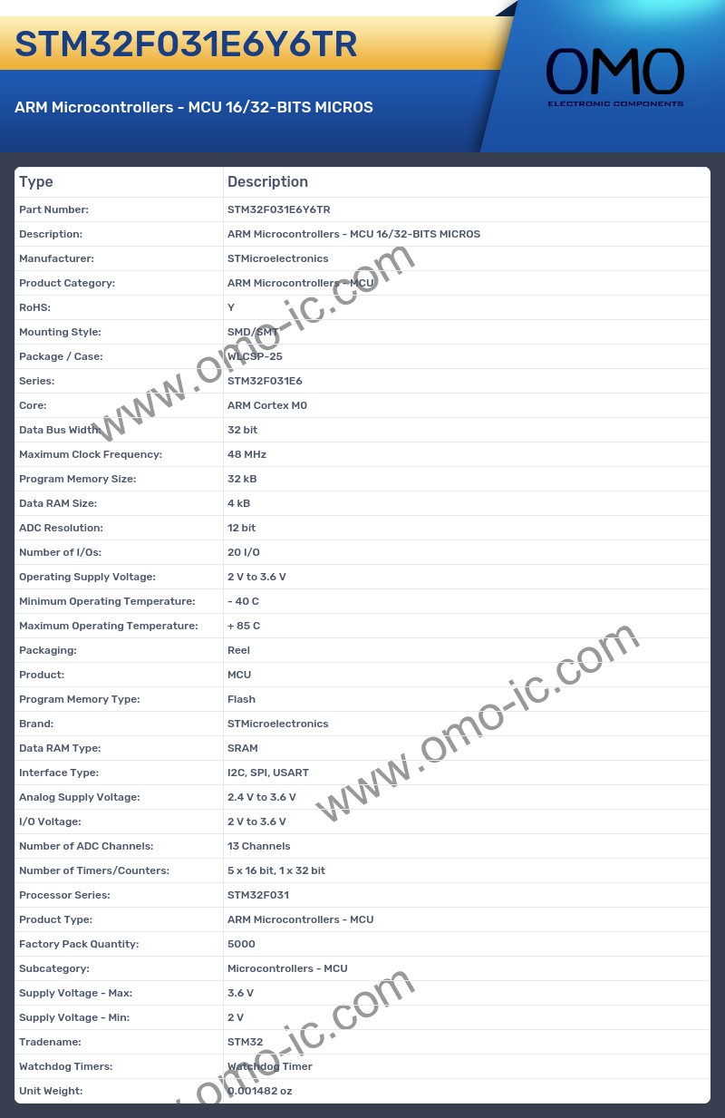 STM32F031E6Y6TR