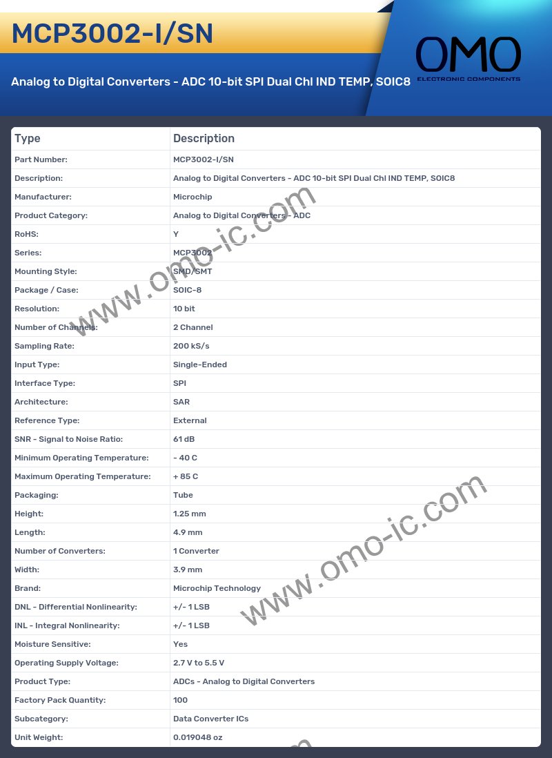 MCP3002-I/SN