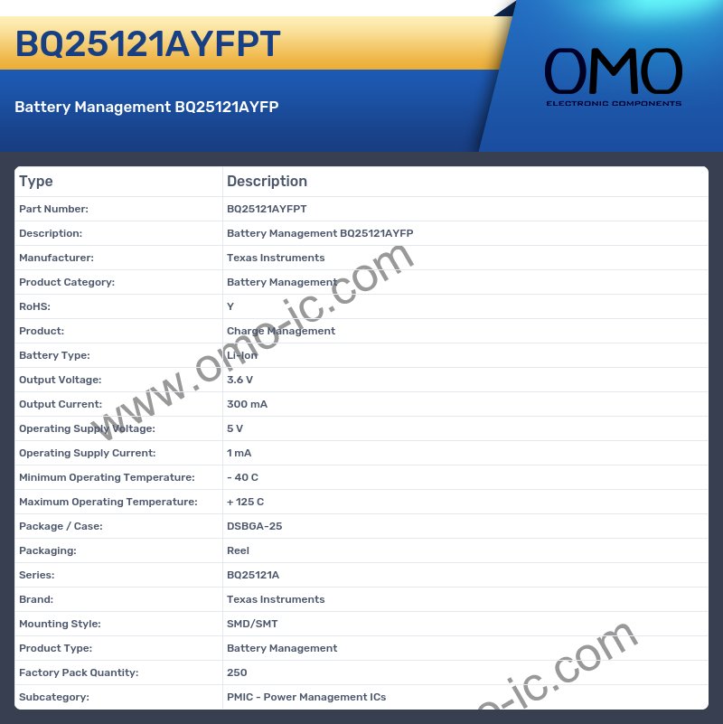 BQ25121AYFPT