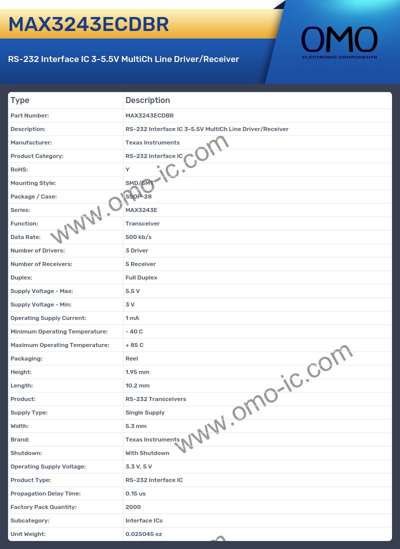 MAX3243ECDBR