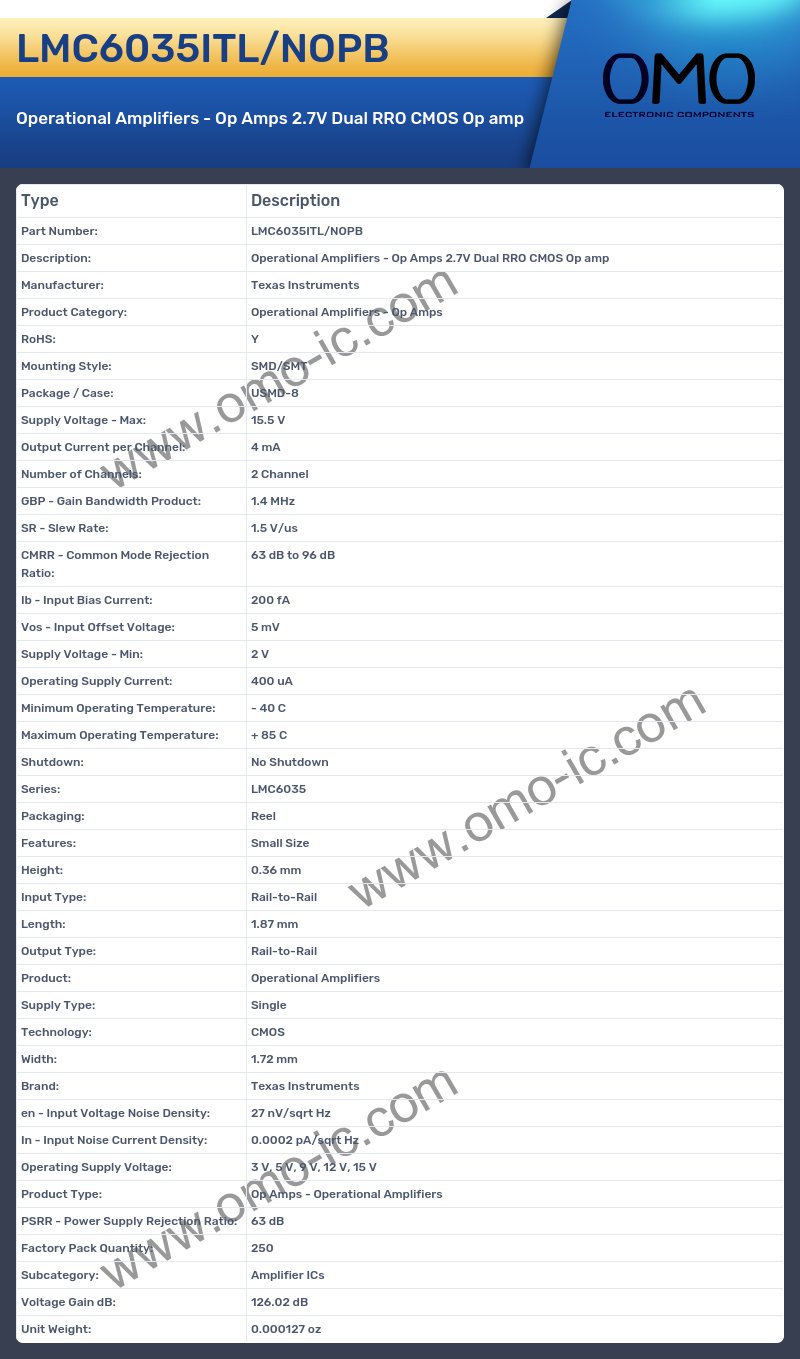 LMC6035ITL/NOPB
