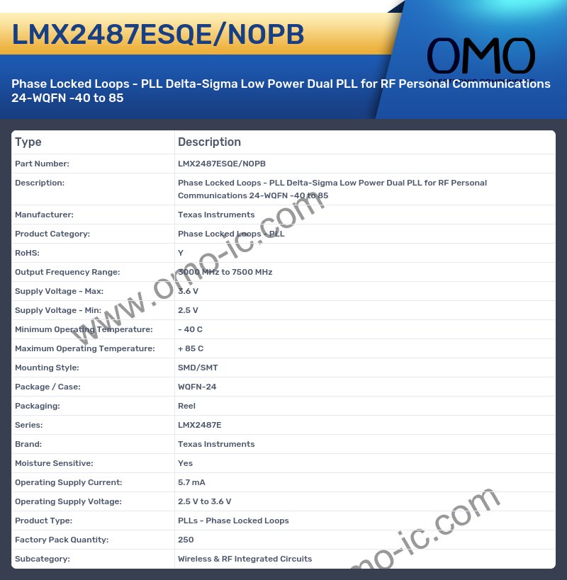 LMX2487ESQE/NOPB