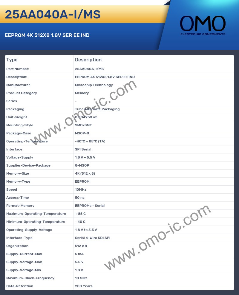 25AA040A-I/MS