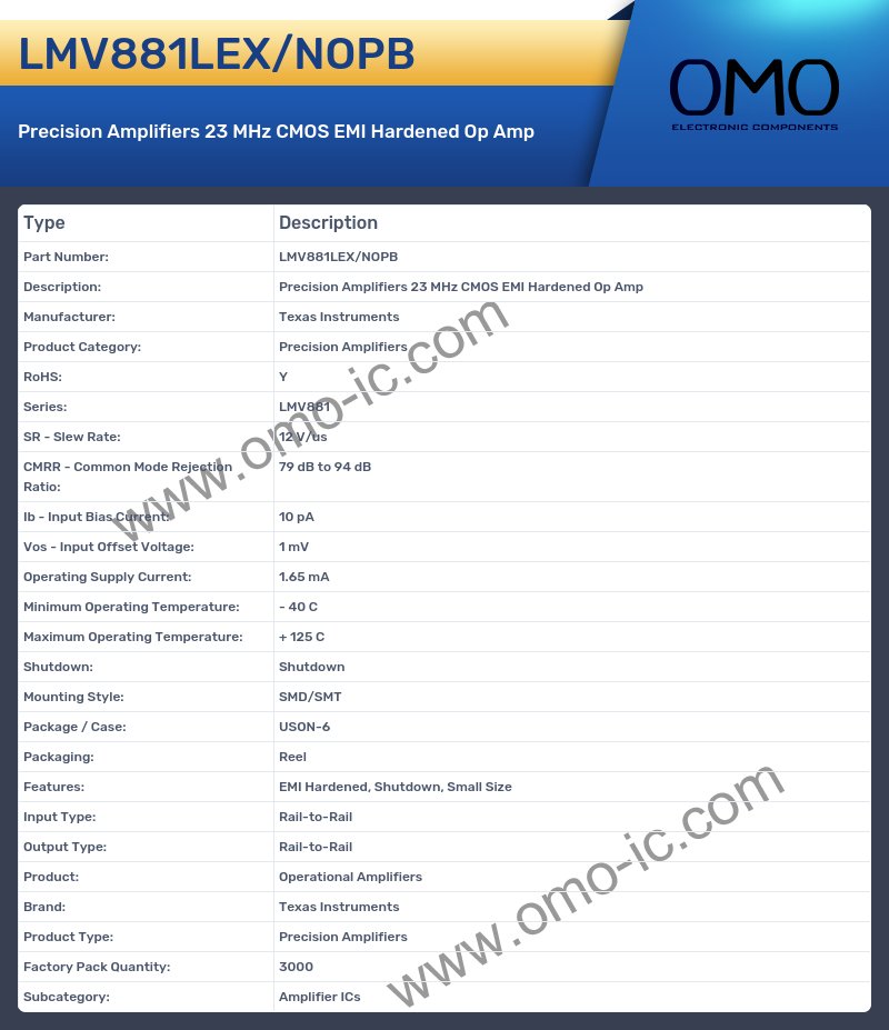 LMV881LEX/NOPB