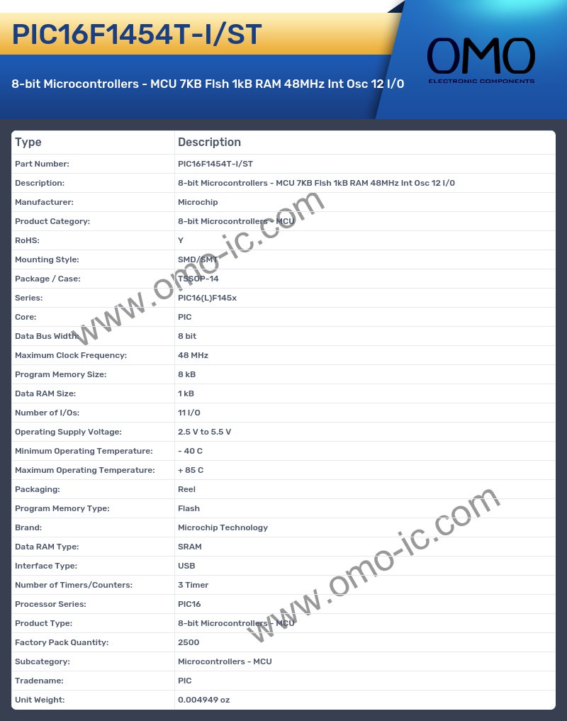 PIC16F1454T-I/ST