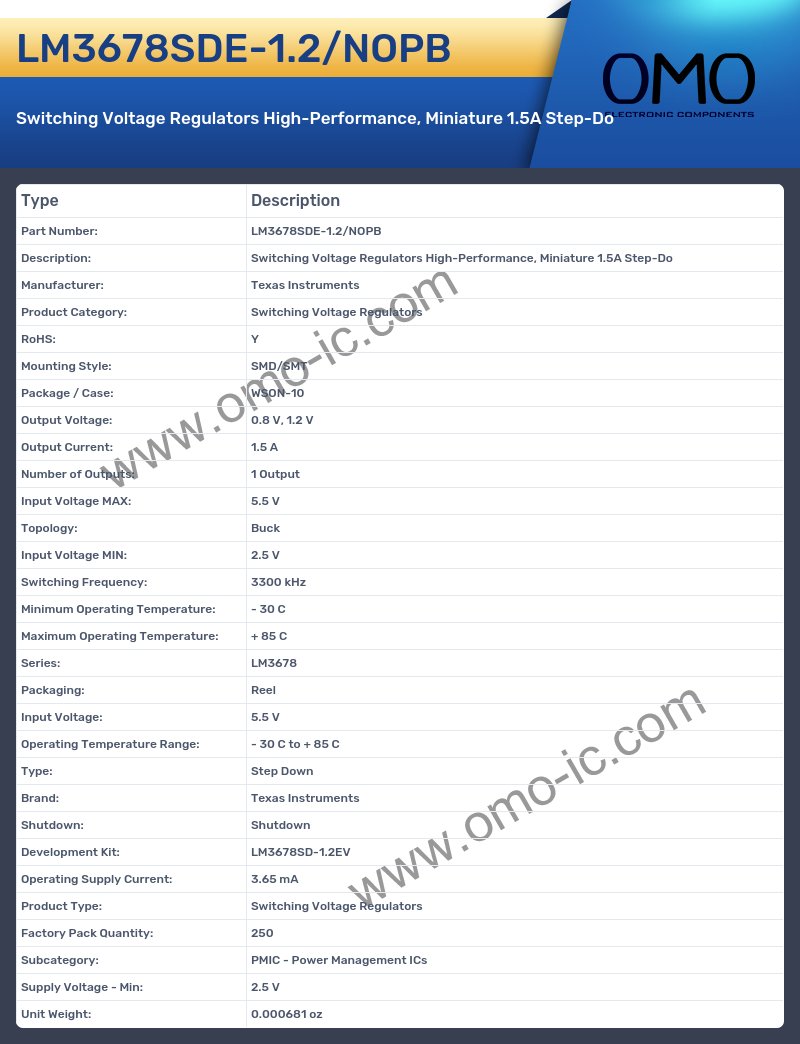 LM3678SDE-1.2/NOPB