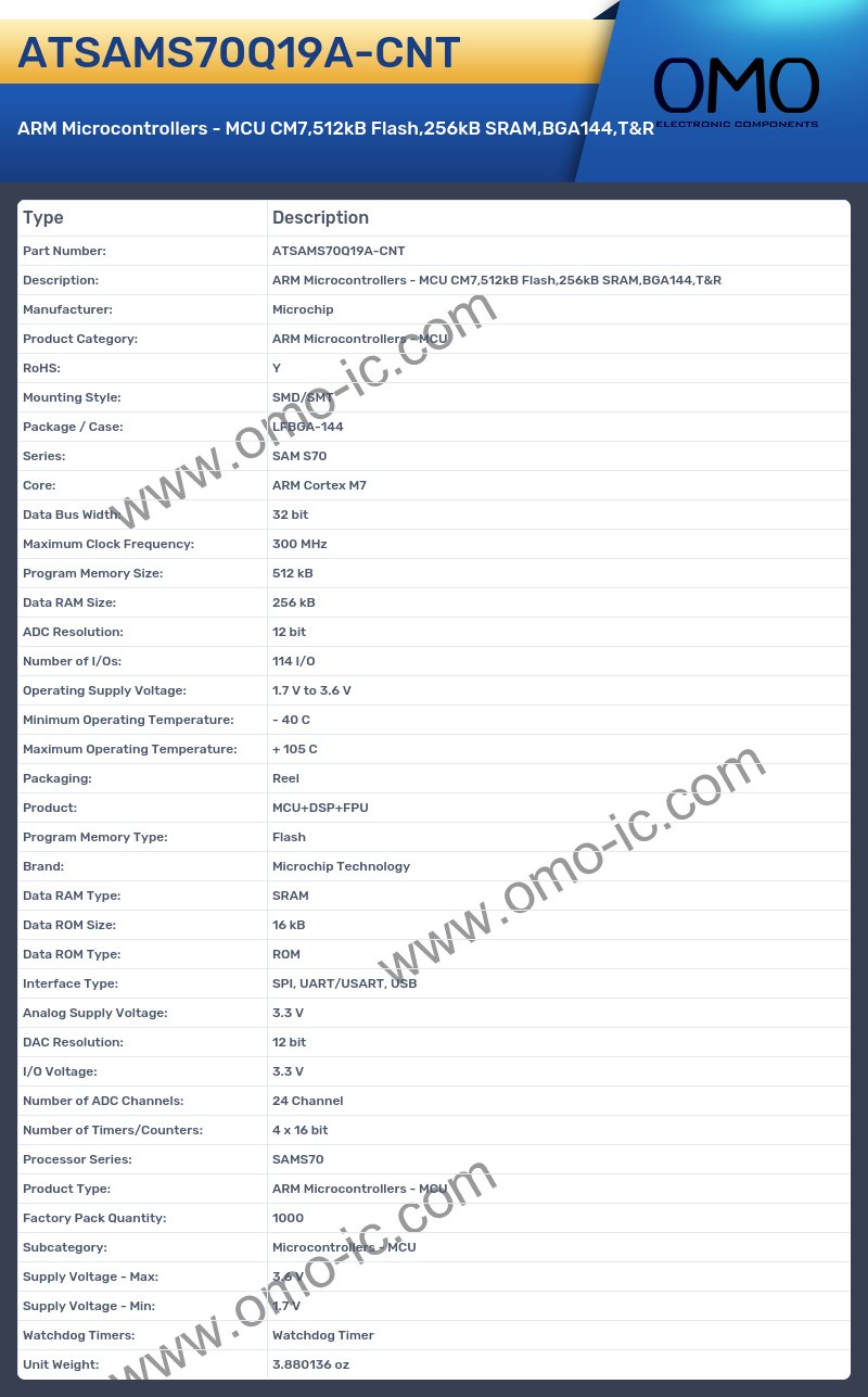 ATSAMS70Q19A-CNT