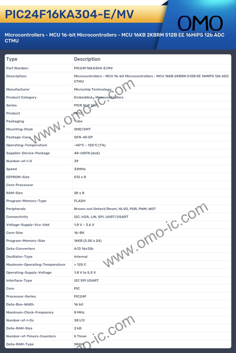 PIC24F16KA304-E/MV