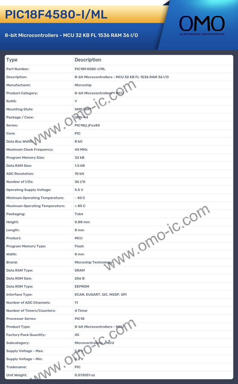 PIC18F4580-I/ML