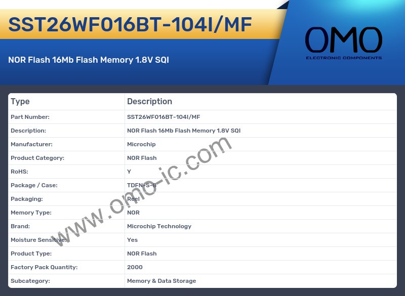 SST26WF016BT-104I/MF