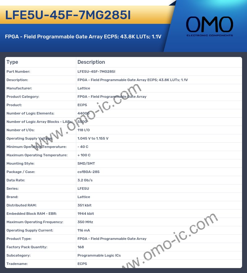 LFE5U-45F-7MG285I