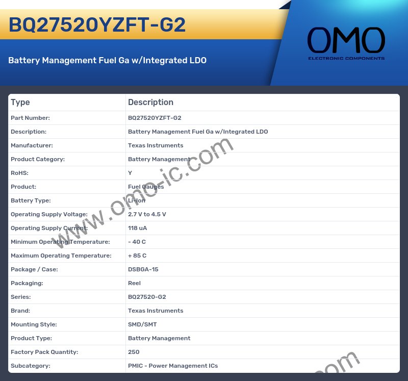 BQ27520YZFT-G2