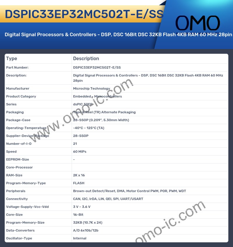 DSPIC33EP32MC502T-E/SS