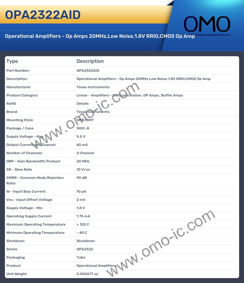 OPA2322AID