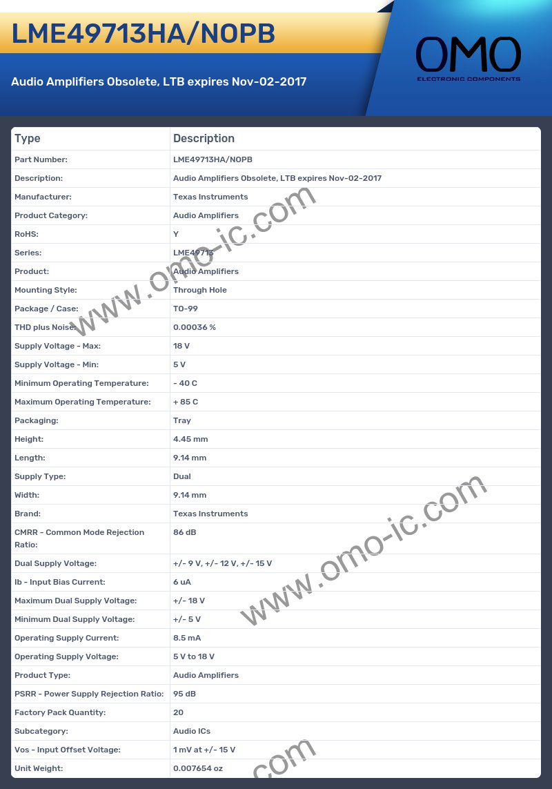 LME49713HA/NOPB