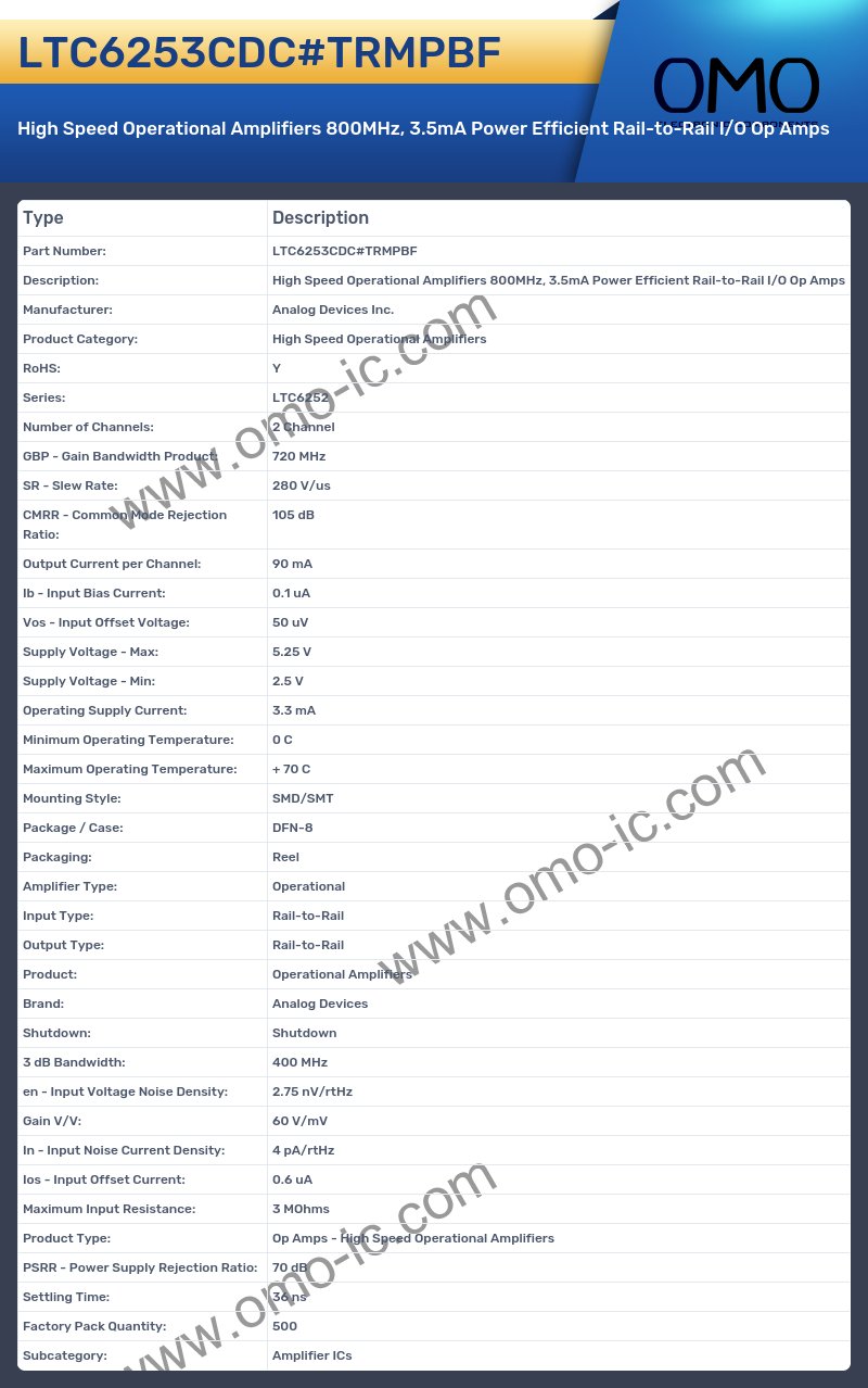 LTC6253CDC#TRMPBF