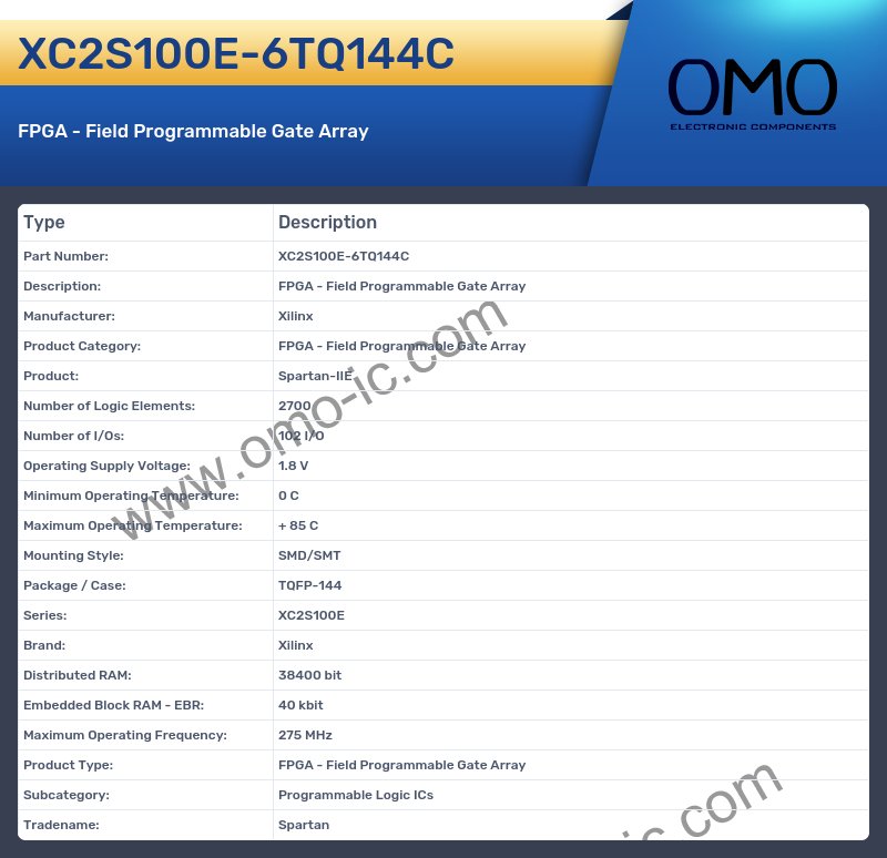 XC2S100E-6TQ144C