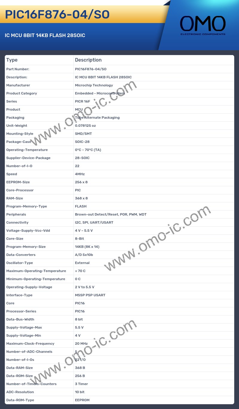 PIC16F876-04/SO