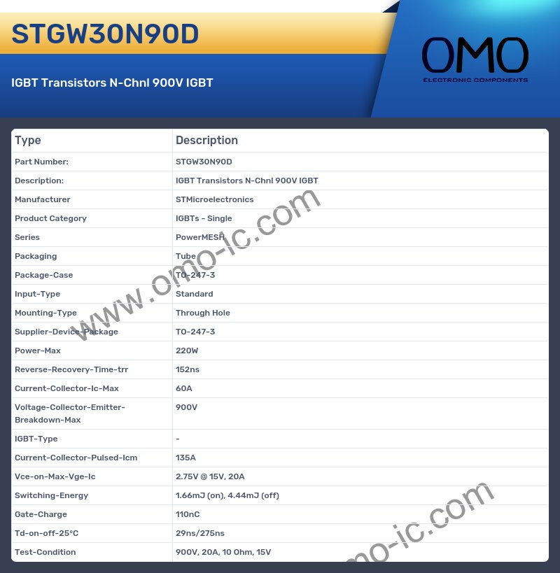 STGW30N90D
