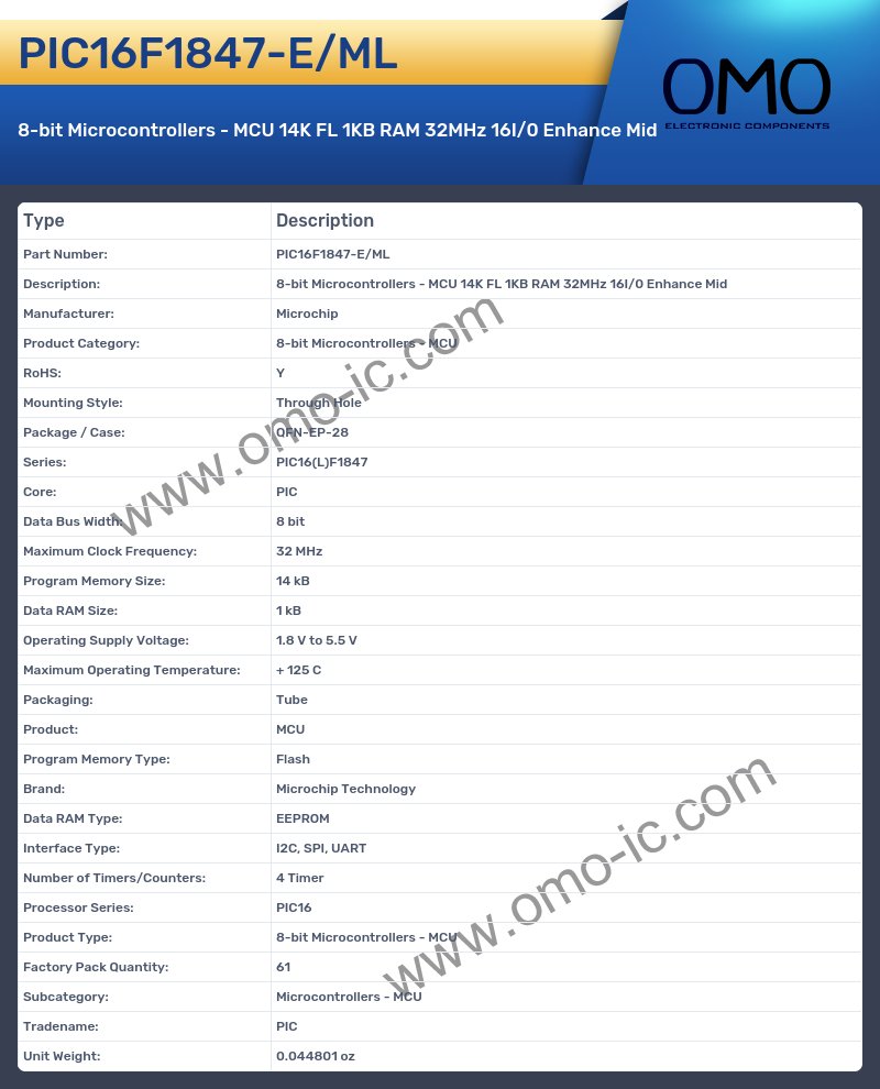 PIC16F1847-E/ML