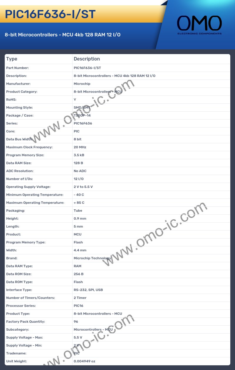 PIC16F636-I/ST