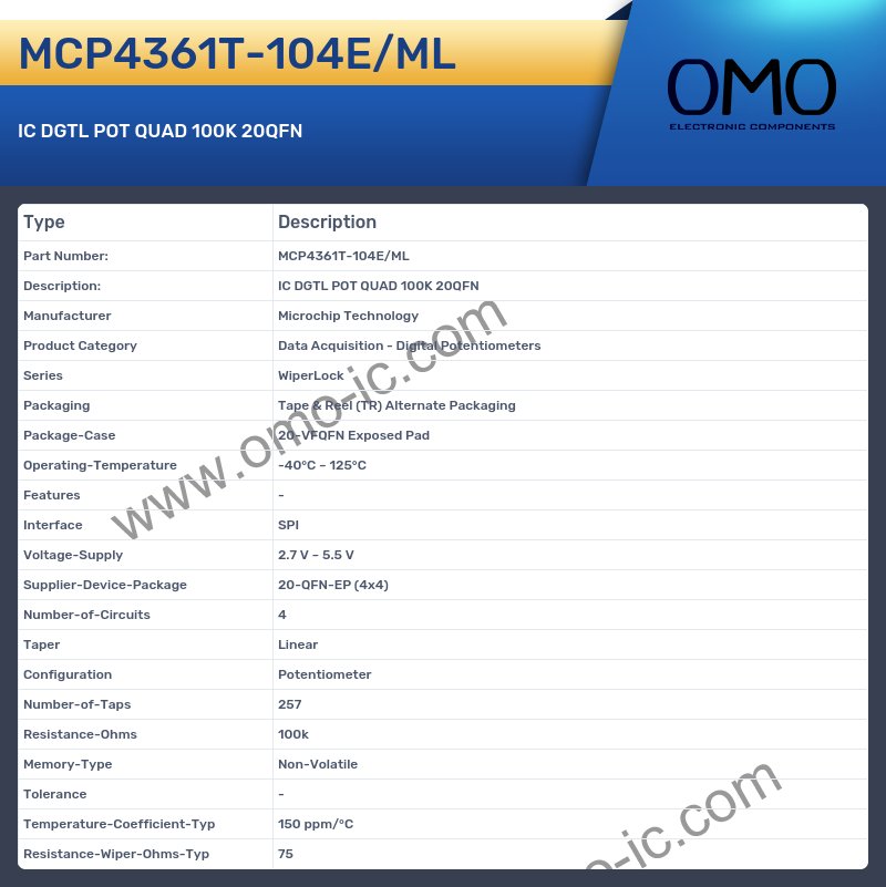 MCP4361T-104E/ML