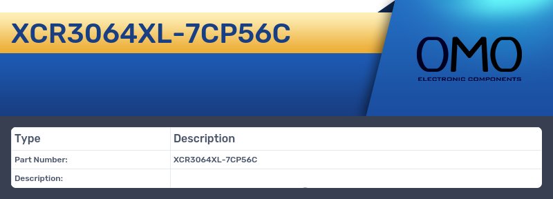 XCR3064XL-7CP56C
