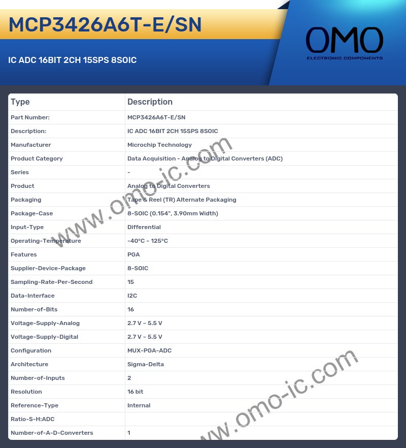 MCP3426A6T-E/SN