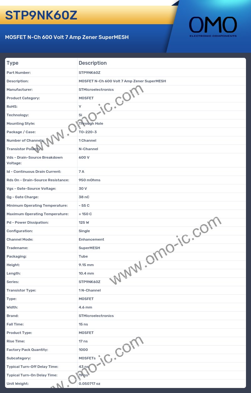 STP9NK60Z