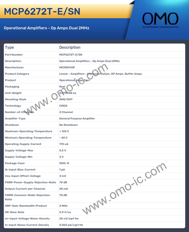 MCP6272T-E/SN