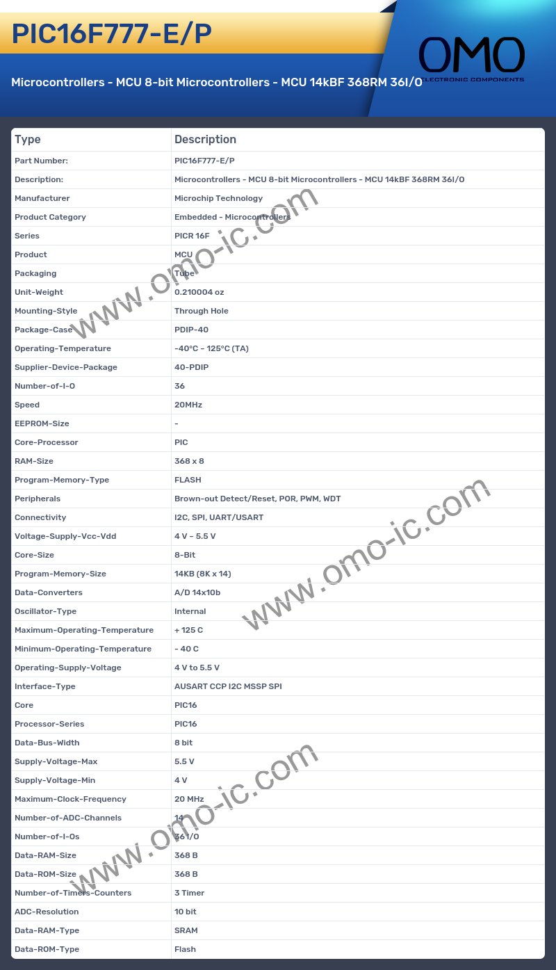 PIC16F777-E/P