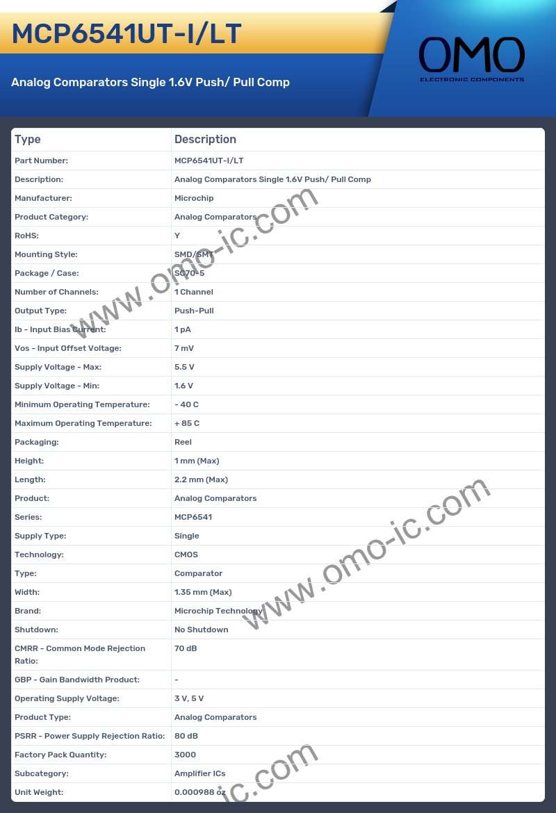 MCP6541UT-I/LT