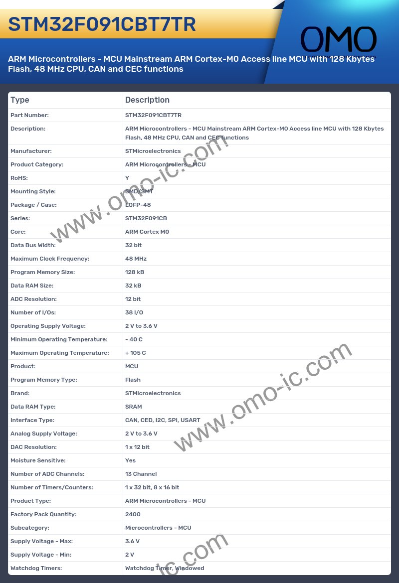 STM32F091CBT7TR