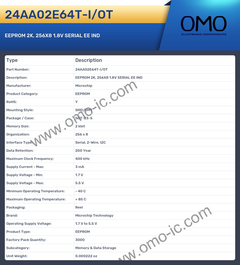 24AA02E64T-I/OT