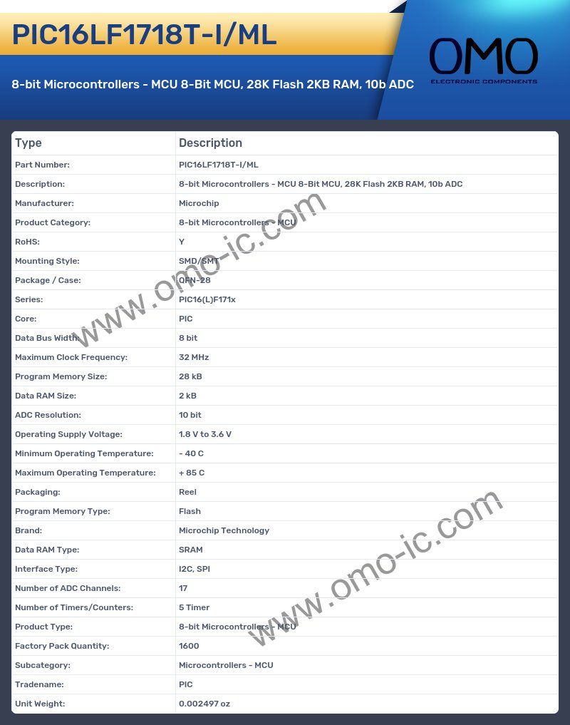 PIC16LF1718T-I/ML