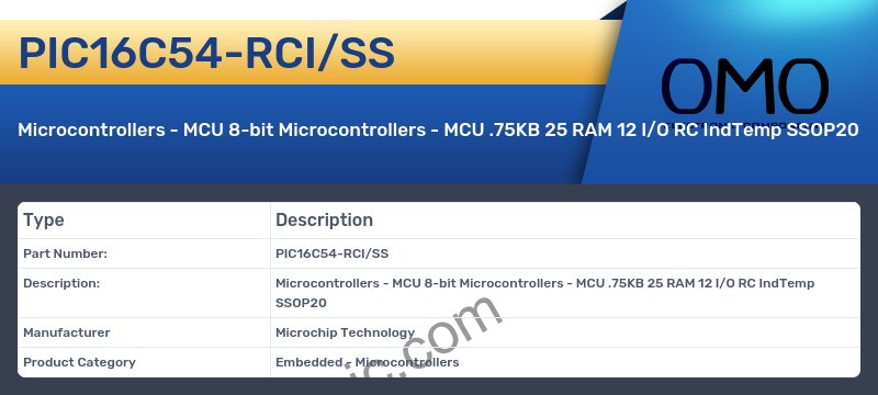 PIC16C54-RCI/SS
