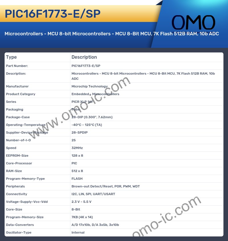 PIC16F1773-E/SP